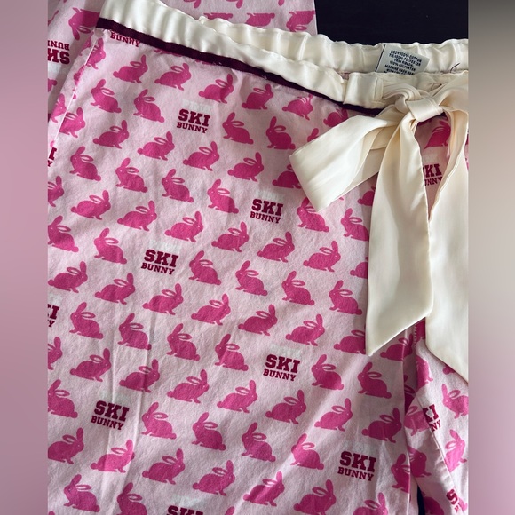 PINK Victoria's Secret Other - Victorias Secret PINK Sleep Pants Ski Bunny Lightweight Ruffle Ankle Small